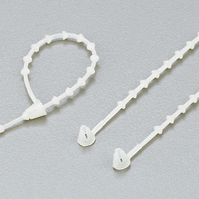 Bead shaped nylon tie band