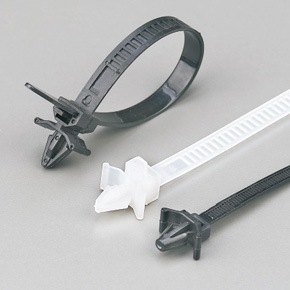 Bolt type nylon tie band